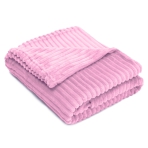 Pleds „Marshmallow Lily fleece blanket“. Pledi, 200x220 cm. Maigs rozā pleds ar violetu nokrāsu