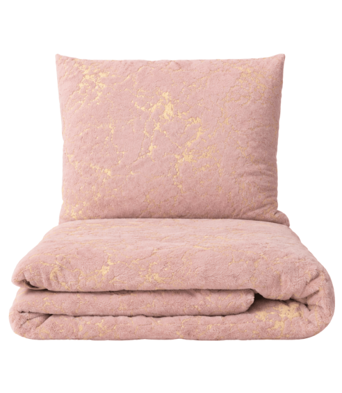 Pļušo gultas veļa „Minky Gilded Rose“. Gultas veļas komplekti 200x220