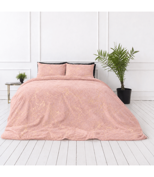 Pļušo gultas veļa „Minky Gilded Rose“. Gultas veļas komplekti 200x220