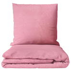 Pļušo gultas veļa „Minky Rose Solid“. Gultas veļas komplekti 200x220, 200x220 cm. Maigi rozā gultas veļas komplekts