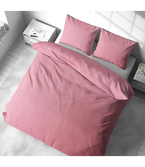Pļušo gultas veļa „Minky Rose Solid“. Gultas veļas komplekti 200x220