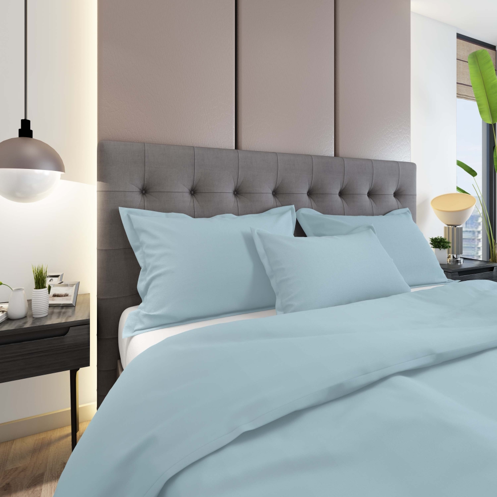 Premium satīna spilvendrāna "Ice blue". Spilvendrānas 50x70