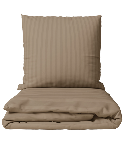 Premium satīns „Brandy Stripe Sateen“. Satīna gultas veļa
