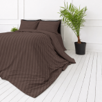 Premium satīns „Brown Stripe Sateen“. Mako satīna gultas veļa, 140x200 cm, 150x200 cm, 160x200 cm, 180x200 cm, 200x200 cm, 200x220 cm, 220x240 cm. Brūns segas pārvalks ar vertikālām svītrām līdzīgos toņos. Premium satīns „Brown Stripe Sateen“. Mako satīna gultas veļa, 140x200 cm, 150x200 cm, 160x200 cm, 180x200 cm, 200x200 cm, 200x220 cm, 220x240 cm. Brūns segas pārvalks ar vertikālām svītrām līdzīgos toņos.