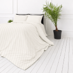Premium satīns „Snow White Stripe Sateen“. Mako satīna gultas veļa, 140x200 cm, 150x200 cm, 160x200 cm, 180x200 cm, 200x200 cm, 200x220 cm, 220x240 cm. Krēmbalts segas pārvalks ar vertikālām svītrām. Premium satīns „Snow White Stripe Sateen“. Mako satīna gultas veļa, 140x200 cm, 150x200 cm, 160x200 cm, 180x200 cm, 200x200 cm, 200x220 cm, 220x240 cm. Krēmbalts segas pārvalks ar vertikālām svītrām.