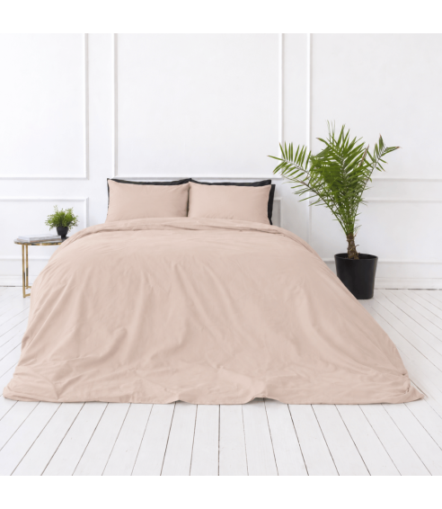 Satīna palags ar gumiju „Classic coffee sateen“. Satīna gultas veļa