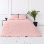Premium satīns „Classic pink“. Mako satīna gultas veļa, 100x140 cm, 140x200 cm, 150x200 cm, 160x200 cm, 180x200 cm, 200x200 cm, 200x220 cm, 220x240 cm. Smalka rozā toņa moderna vienkārša dizaina gultas veļas komplekts