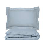 Premium satīns „Light blue“. Satīna gultas veļa, 140x200 cm, 150x200 cm, 160x200 cm, 180x200 cm, 200x200 cm, 200x220 cm, 220x240 cm