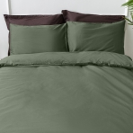 Premium satīns „Dark green“. Satīna gultas veļa, 140x200 cm, 200x200 cm, 200x220 cm