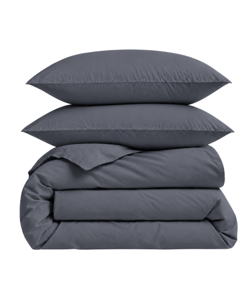 Premium satīns „Dark Grey sateen“. Satīna gultas veļa