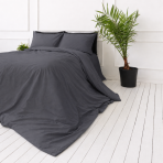 Premium satīns „Dark Grey sateen“. Gultas veļas komplekti 150x200, 140x200 cm, 150x200 cm, 160x200 cm, 180x200 cm, 200x200 cm, 200x220 cm, 220x240 cm