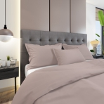 Premium satīns „Dusty pink“. Kokvilnas gultas veļa, 140x200 cm, 150x200 cm, 160x200 cm, 180x200 cm, 200x200 cm, 200x220 cm, 220x240 cm
