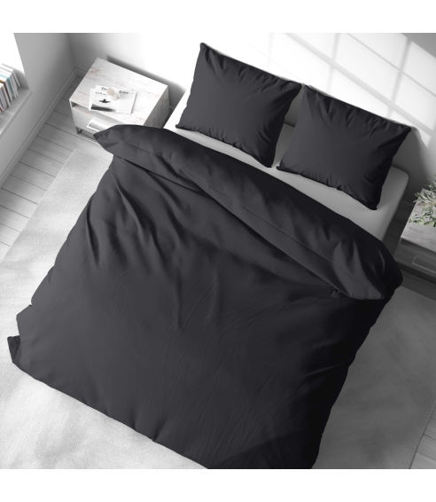 Premium satīna gultas veļas komplekts „Graphite Satin“. Satīna gultas veļa