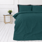 Premium satīna gultas veļas komplekts „Green Sateen“. Vienkrāsaina gultas veļa, 140x200 cm, 200x200 cm, 200x220 cm. Elegants viendabīga tumši zaļa gultas veļas komplekts. Premium satīna gultas veļas komplekts „Green Sateen“. Vienkrāsaina gultas veļa, 140x200 cm, 200x200 cm, 200x220 cm. Elegants viendabīga tumši zaļa gultas veļas komplekts.