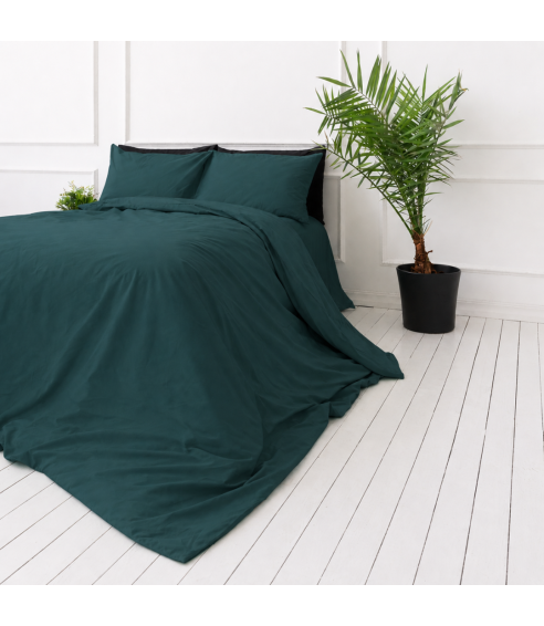 Premium satīna gultas veļas komplekts „Green Sateen“. Satīna gultas veļa