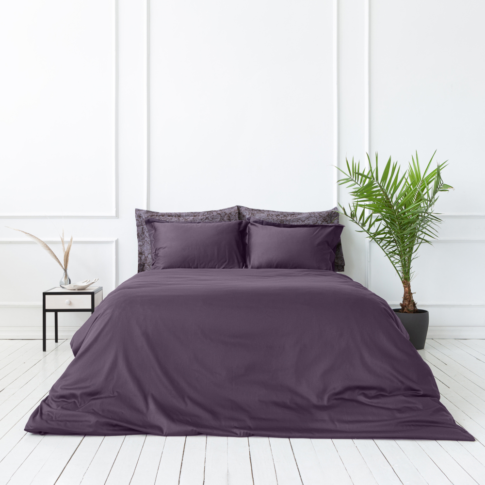 Premium satīns „Mauve“. Satīna gultas veļa, 140x200 cm, 200x200 cm, 200x220 cm