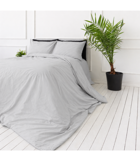 Satīna palags ar gumiju „Silvara“. Satīna gultas veļa