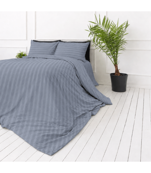 Premium satīns „Tradewinds Stripe Sateen“. Satīna gultas veļa