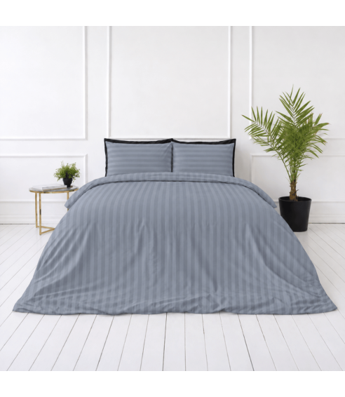 Premium satīns „Tradewinds Stripe Sateen“. Satīna gultas veļa
