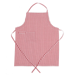 Priekšauts „Ulla apron“. Priekšauti. Sarkanbalts rūtains priekšauts ar klasisku smalku rūtiņu rakstu