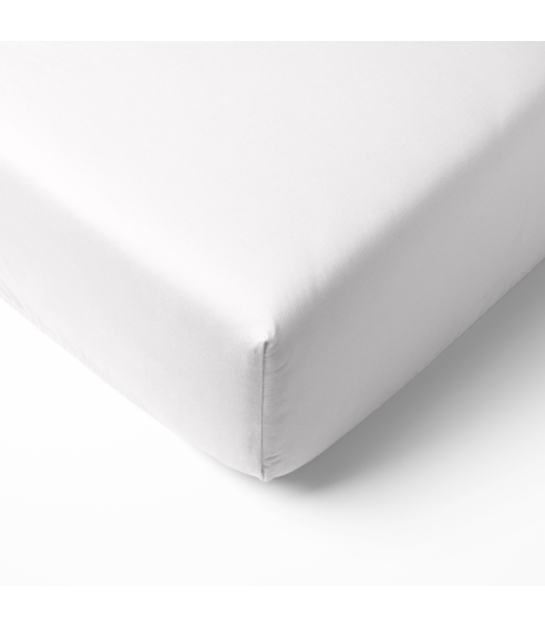 Satīna palagi bez gumijas „Classic White“. Palags bez gumijas