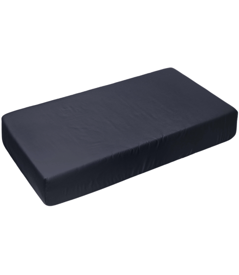 Satīna palags ar gumiju „Dark Grey Sateen“. Palags ar gumiju 90x200