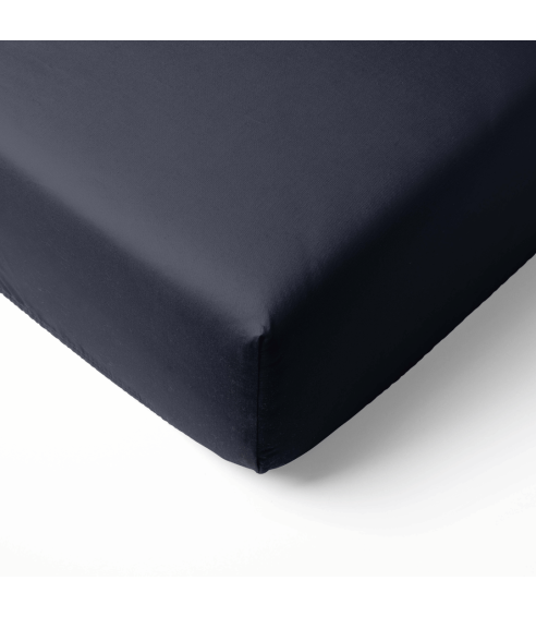 Satīna palags ar gumiju „Dark Grey Sateen“. Palags ar gumiju 90x200