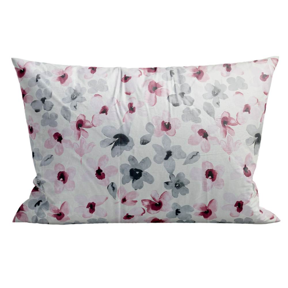 Satīna spilvendrāna "Floral". Spilvendrānas 50x70