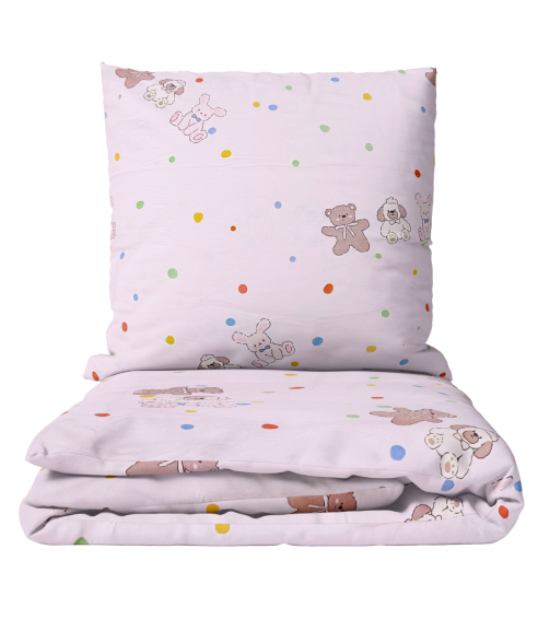 Satīna gultas veļa „Dreamy Dots“. Satīna gultas veļa