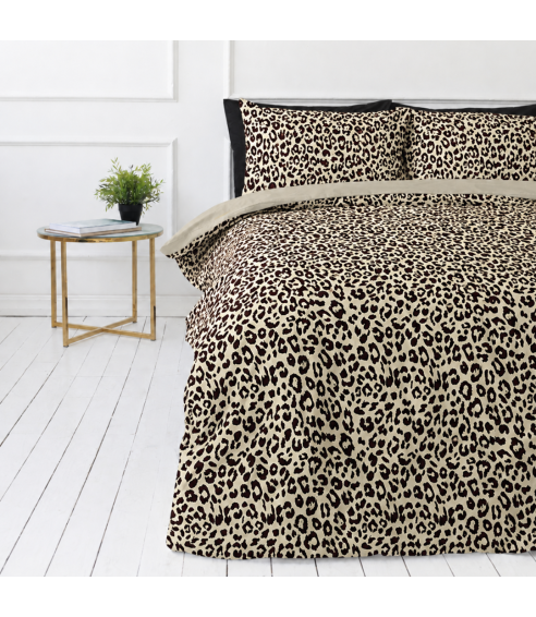 Satīna gultas veļa „Exotic Leopard“. Satīna gultas veļa