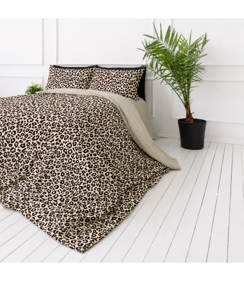 Satīna gultas veļa „Exotic Leopard“. Satīna gultas veļa