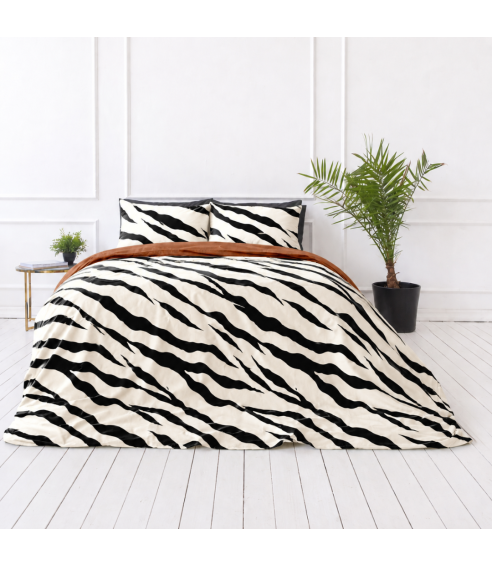 Satīna gultas veļa „Exotic Zebra“. Satīna gultas veļa