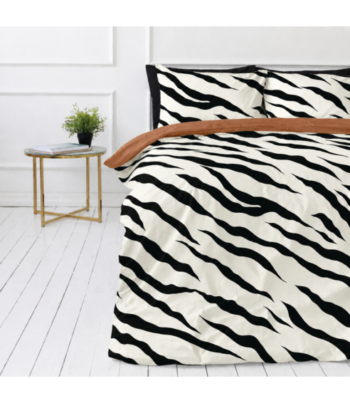 Satīna gultas veļa „Exotic Zebra“. Satīna gultas veļa