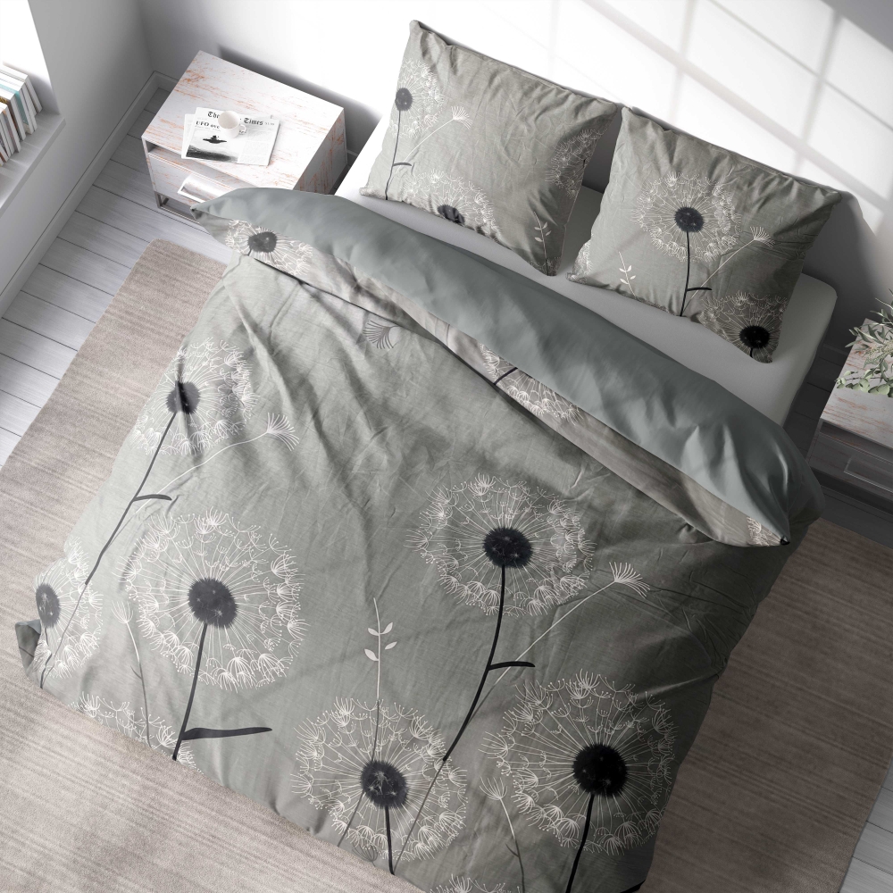 Satīna gultas veļa „Final Bloom“. Satīna gultas veļa, 200x200 cm, 200x220 cm