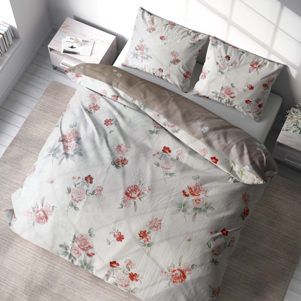 Satīna gultas veļa „Pure Romance“. Satīna gultas veļa, 200x220 cm
