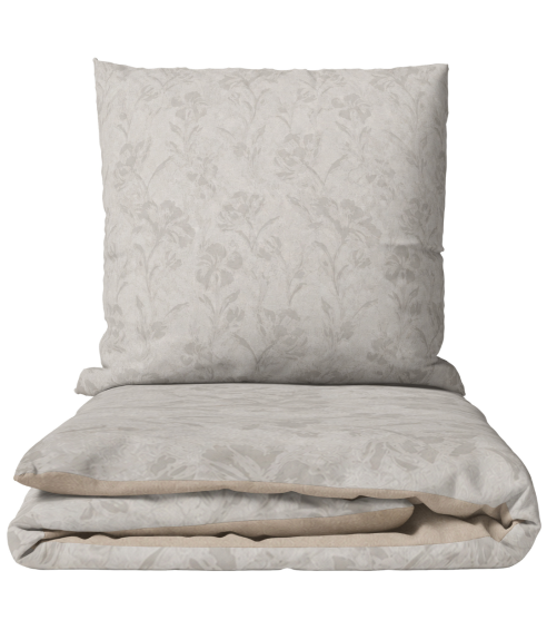 Satīna gultas veļa „Sand Damask“. Satīna gultas veļa