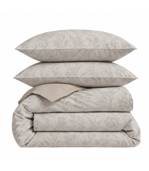 Satīna gultas veļa „Sand Damask“. Satīna gultas veļa