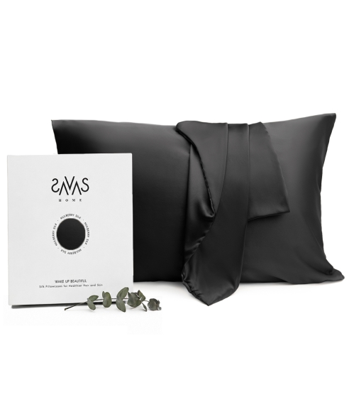 Zīda spilvendrāna „Onyx“. Zīda spilvendrāna
