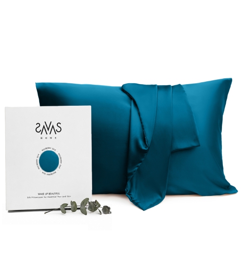 Zīda spilvendrāna „Turquoise“. Zīda spilvendrāna