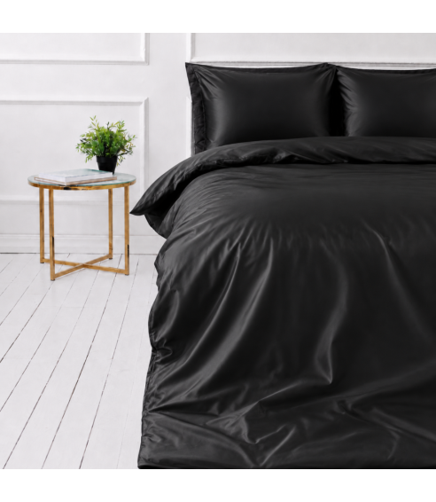 Zīda gultas veļas komplekts „Onyx Silk“. Gultas veļas komplekti 200x220