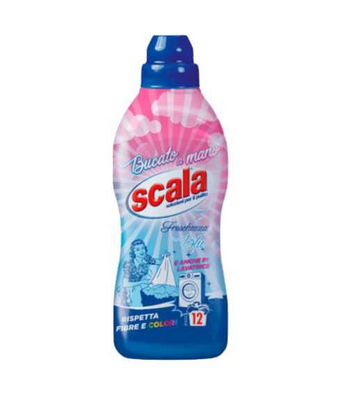 Mazgāšanas līdzeklis „Scala delicate liquid laundry detergent“. Tīrītāji