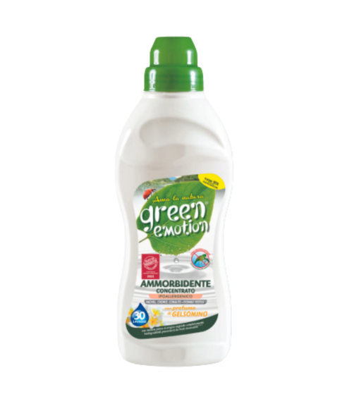 Veļas mīkstinātājs „Green Emotion Jasmine Softener“. Tīrītāji