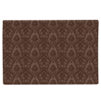 Galda paliktņi „Brown baroque placemat“ 1 gab.. Lina galdauti, 30x45 cm. Galda paliktnis ar žakarda audumu un elegantu rakstu, izgatavots no izturīga poliestera šķiedras.