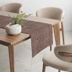 Galda celiņš „Brown Baroque table runner“. Galda celiņi, 40x140 cm, 40x200 cm