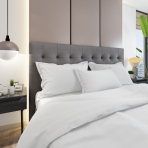 Tencel gultas veļas komplekts "White". Gultas veļas komplekti 200x220, 200x220 cm