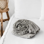 Jersey palags ar gumiju „Grey“. Palagi ar gumiju, 90x200 cm, 140x200 cm, 160x200 cm, 180x200 cm, 220x200 cm