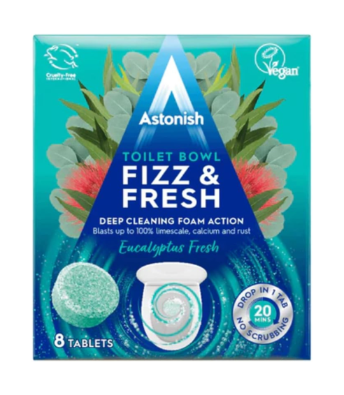 Tualetes tabletes “Eucalyptus fresh Astonish”. Tīrītāji