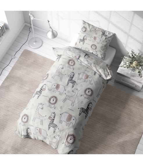 Gultas veļas komplekts "Zoo". Bērnu gultas veļa