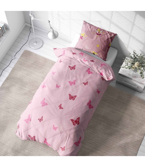 Bērnu gultas veļas komplekts „Blushing Butterflies“. Bērnu gultas veļa