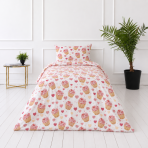 Bērnu gultas veļas komplekts „Muffins“. Flaneļa gultas veļa, 100x140 cm, 140x200 cm, 150x200 cm, 160x200 cm. Balts gultas veļas komplekts ar rozā kēksiņu un sirsniņu motīviem Bērnu gultas veļas komplekts „Muffins“. Flaneļa gultas veļa, 100x140 cm, 140x200 cm, 150x200 cm, 160x200 cm. Balts gultas veļas komplekts ar rozā kēksiņu un sirsniņu motīviem